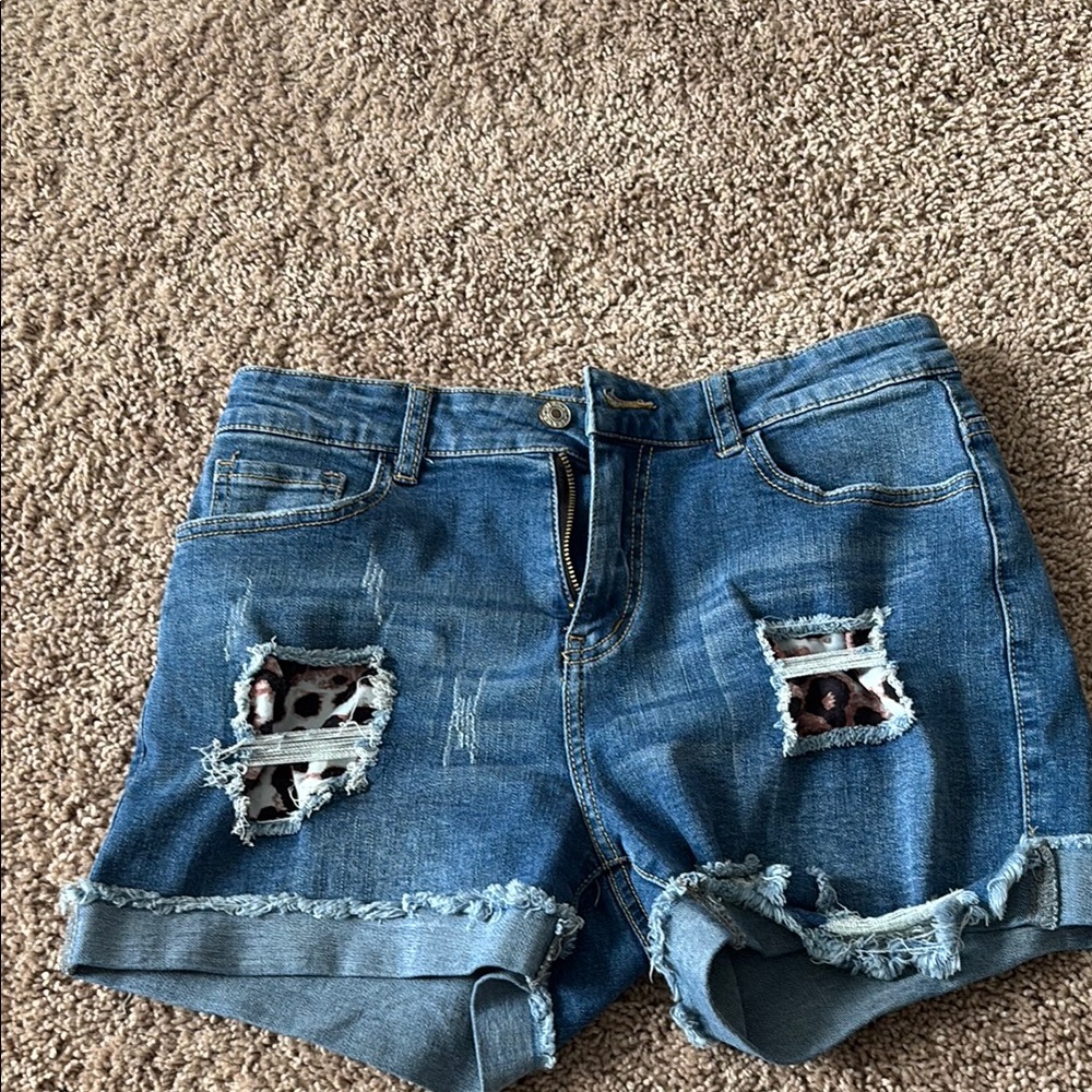 Distressed Denim Women's Shorts